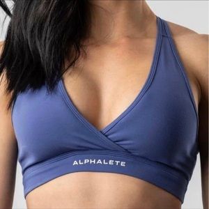 Alphalete surface wrap bra